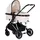 Chipolino Kinderwagen Aura 2 in 1 umbaubar Wickeltasche Sitz umkehrbar bis 22 kg creme - Beige