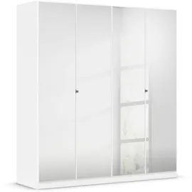Rauch Reflect, mit Spiegelfront, inkl. praktischer Inneneinteilung und Stoffboxen-Set weiß