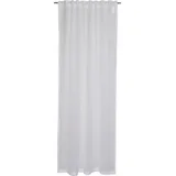 Esprit Vorhang LINEN Halbtransparenter Schlaufenvorhang (1 St), Schlaufe, Mischgewebe, 130 x 250 cm in Weiß weiß