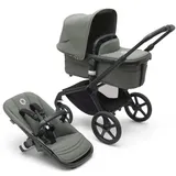 bugaboo Kinderwagen Fox 5 mit Liegewanne und Sitz Black/Forest Green