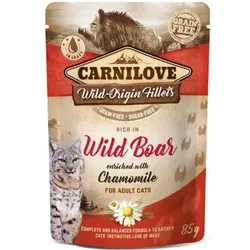 Katzen - Nassfutter CARNILOVE Adult Wild Boar & Chamomile, 85 g