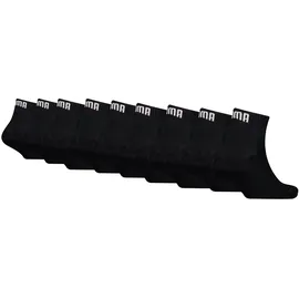 Puma PLAIN QUARTER 9P Socken 9er Pack Schwarz 39-42