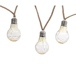 Dehner Solar Lichterkette Manaus, Natur, Transparent, Silber