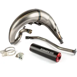 Auspuff Stage6 Streetrace high mount link rot / schwarz Beta RR -2012