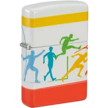 Zippo Sturmfeuerzeug - Track and Field Sports, 540°, Color Image - Nachfüllbar - Wiederverwendbar - Windfestes Design - Geschenkbox - Made in USA