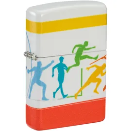 Zippo Sturmfeuerzeug - Track and Field Sports, 540°, Color Image - Nachfüllbar - Wiederverwendbar - Windfestes Design - Geschenkbox - Made in USA
