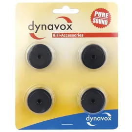 Dynavox 207272 Aluminium Gerätefüsse midi 4er-Set schwarz
