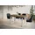 alpi möbel LOFT-U 90 x 77 x 180-280 cm dunkelbraun/weiß