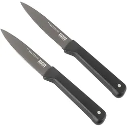 KUHN RIKON Messerserie ICED 2er-Set Rüstmesser gerade / gezahnte Klinge 9 cm