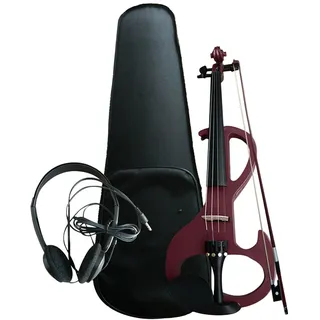 Elektrische Violine, Saiteninstrumente Und Violinbogen, Geige Und Kopfhörer