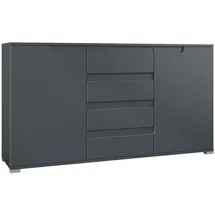 Vladon Sideboard Sylt V1 138,5 x 75,5 x 35 cm Anthrazit