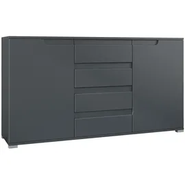 Vladon Sideboard Sylt V1 138,5 x 75,5 x 35 cm Anthrazit