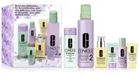 CLINIQUE Une belle peau chez vous et en voyage : Peau sèche à mixte Emballage(S) Combi 200+30+487+60+125+30 ml