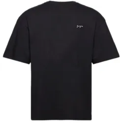 Denim Project Tacos Herren Baumwoll-Shirt Kurzarm-Shirt T-Shirt mit Taco-Print DP10023-105 001 Schwarz - S