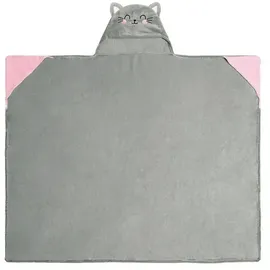 Legami Cosy Hugs Kapuzendecke 150 x 125 cm Pink/Weiß