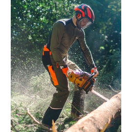 KOX Schnittschutzhose Mistral 3.0 Grün/Orange - 48