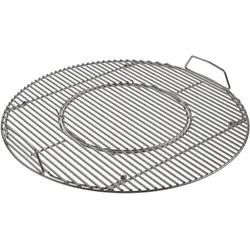 Grillrost RÖSLE "Vario+", silber (silbern), H:6cm Ø:59cm, Edelstahl, Grillroste, für Kugelgrill No.1 F60, Edelstahl