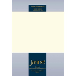 JANINE Topper-Spannbetttuch 5001 Jersey 180 x 200 - 200 x 220 cm natur