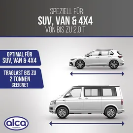 Alca Scherenwagenheber Stahl 115-410mm grau/silber 2t Tragkraft