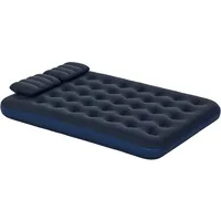 Outsunny Luftbett, Luftmatratze mit Handpumpe, Kopfkissen, Blau, 203 x