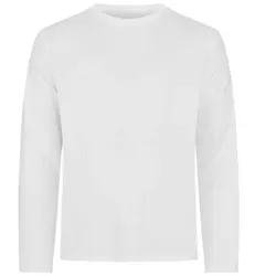 Resteröds Bamboo Long Sleeve Shirt Weiß Small Herren