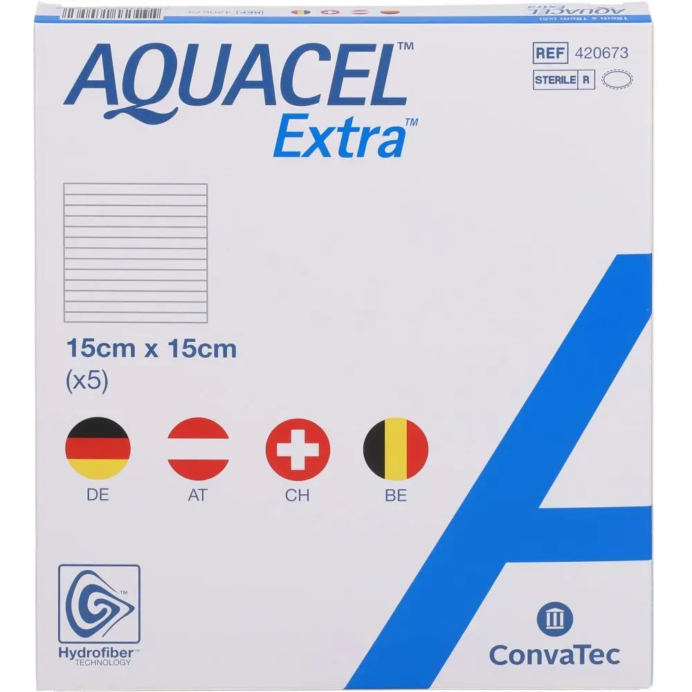 AQUACEL Extra 15x15 cm Verband 5 St
