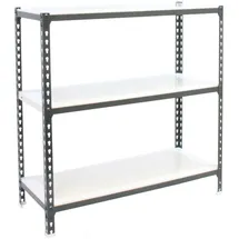 Proregal Schwerlastregal Metall 100x80x40 cm Anthrazit-Weiß