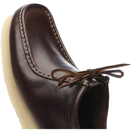 CLARKS Wallabee Herren DARK BROWN LEATHER 44.5
