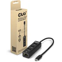 Club 3D USB Typ-C 3.2 Gen1 auf 3 Port