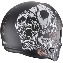 Scorpion EXO-Combat II Matt-Schwarz/Weiss/Gold M