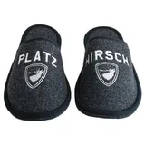 ADELHEID Filzpantoffel Platzhirsch in Schwarz – Gr.: 40/41