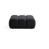 Micadoni Pouf, Graphit, Textil, 1-Sitzer, 94x43x94 cm, Hergestellt in
