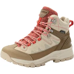 Wanderschuh ICEPEAK "WYNNE MS", Gr. 38, beige, Leder, Textil, sportlich, Schuhe, wasserdicht