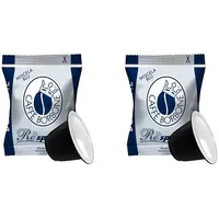 Caffè Borbone Respresso, Blaue Kaffeemischung - 50 Kapseln - Kompatibel mit Nespresso®* Haushalts-Espressomaschinen (Packung mit 2)