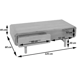 MCW MCW-M47 Braun Akazie 44 x 125 x 60 cm