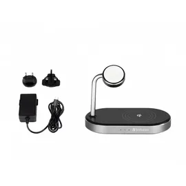 Verbatim WCS-02 Aluminium 3-in-1 Qi MFi WiFi+Apple Watch Charger