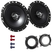 JVC CS-J1720X Lautsprecher mit Einbauset passend für Mazda 3 (BM/BN) ab 2013 Türen vorne 600 W 170mm 2 Wege Koax