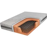 MKS Federkernmatratze, Mehrfarbig, Textil, H3, Füllung: Schaumstoff, Rechteckig, 90x200 cm, Oeko-Tex®, atmungsaktiv, Bezug abnehmbar/waschbar, wendbar, schadstoffgeprüft, Schlafzimmer, Matratzen Shop, Matratzen