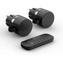 conecto Funksteckdose 2 St. Schwarz