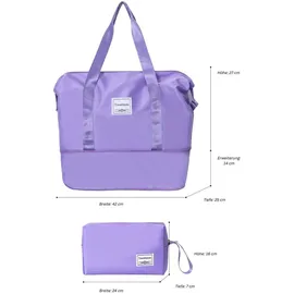 TRAVELHOUSE Ascona Koffer-Set 5-tlg. lila
