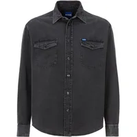 Hugo Blue Jeanshemd »Ebino«, mit Brusttaschen HUGO Blue Dark Grey021