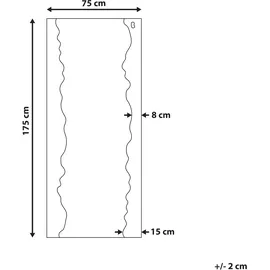 Beliani Spiegel, SAULLCET 75 cm