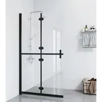 VidaXL Duschwand 120 x 190 cm schwarz