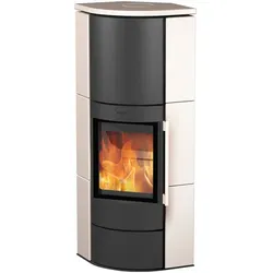 FIREPLACE Kaminofen »Adelaide«, grau, Keramik, 6 kW - schwarz