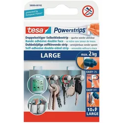 Tesa Selbstklebestrip Powerstrips 58000 SB-Pack à 10 Strips - 58000-00102-10