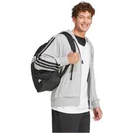 adidas Essentials 3-Streifen French Terry Reißverschlusspullover Medium Grey Heather / Black S