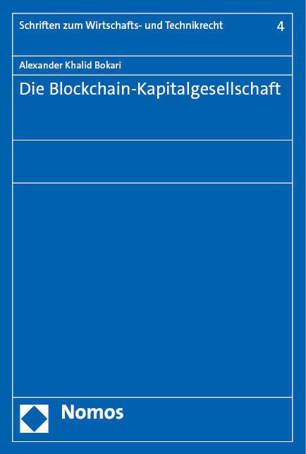 Die Blockchain-Kapitalgesellschaft - Alexander Khalid Bokari  Kartoniert (TB)