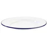 APS ENAMELWARE Teller 24 cm blau/weiß