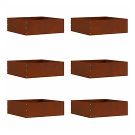 vidaXL Raseneinfassung 40 x 40 x 13 cm 6 Stück braun