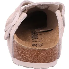 Birkenstock Boston Suede Holzschuhe Antique White 40